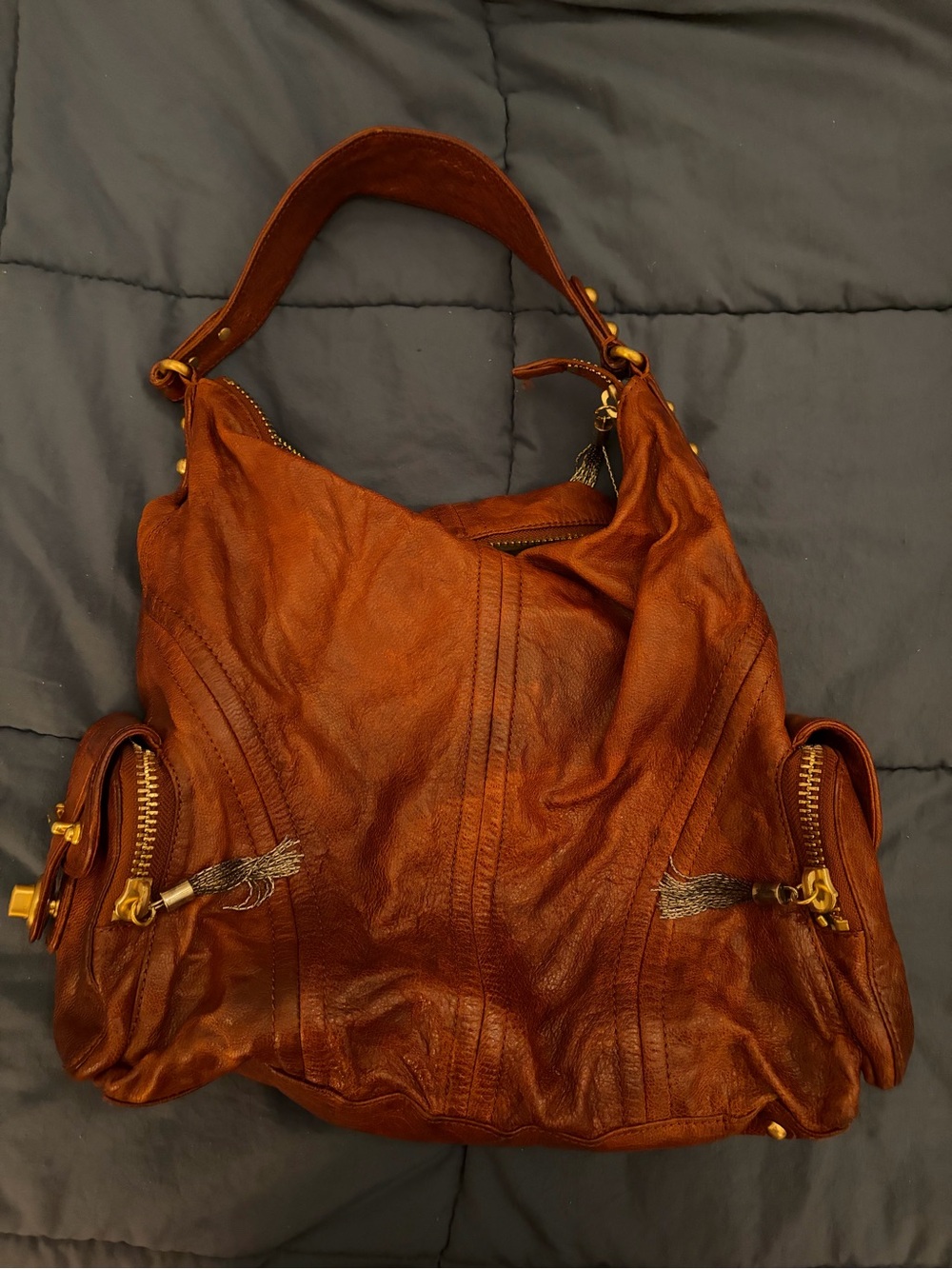 Classic Brown Leather Hobo Bag - Stylish Everyday Handbag